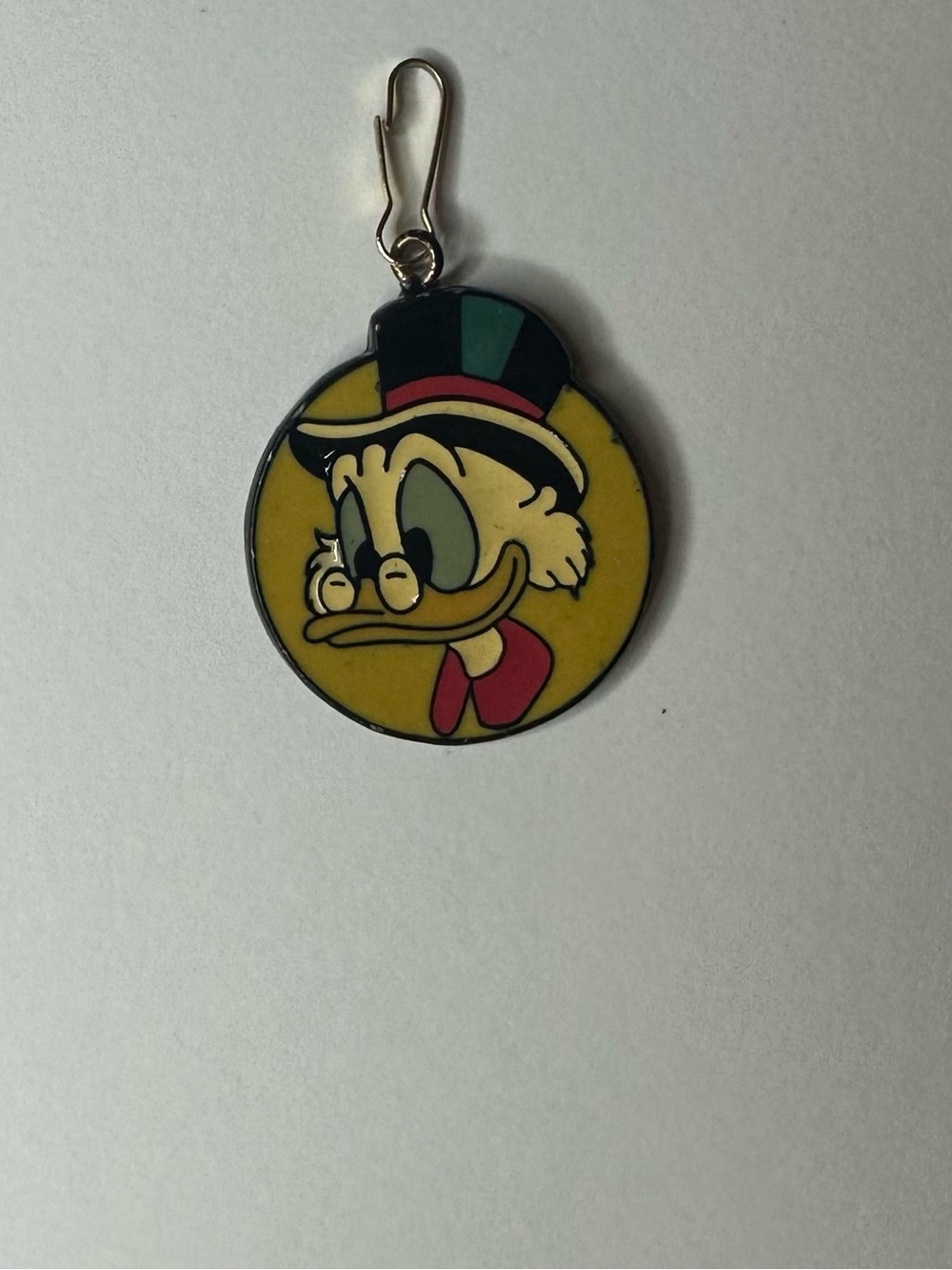 Vintage Disney scrooge McDuck Face Enamel Charm pendant